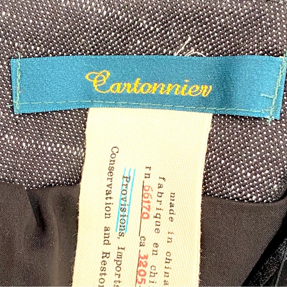 Anthropologie Cartonnier Gray Ruched Pencil Skirt Size 6 - Picture 6 of 6